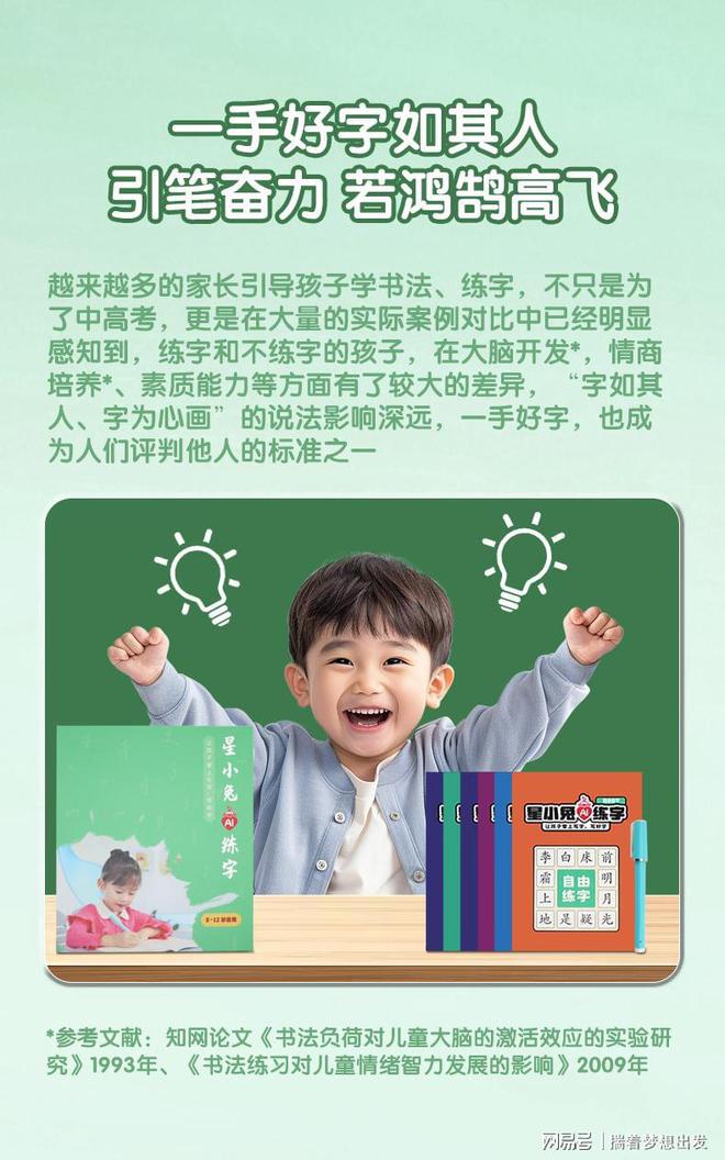 从小写一手好字学霸养成！趣味练字AI字帖星小兔AI练字套装(图2)