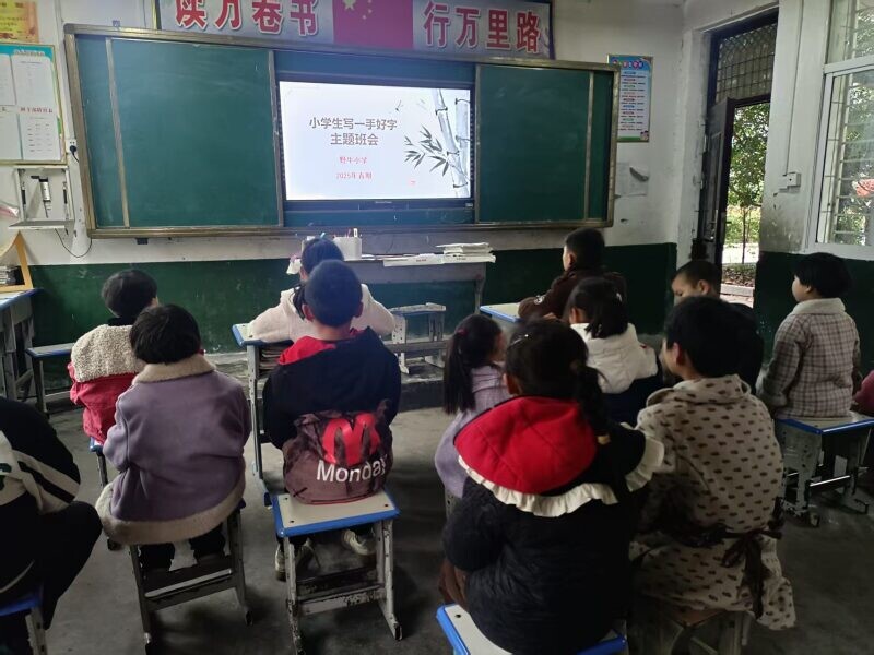 翰墨飘香润童心书写经典传文明—— 野牛小学开展“写一手好字”主题活动(图1)